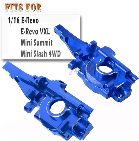 Aluminum Rear Bulkhead Gearbox Upgrades for 1/16 Mini E-Revo Slash Summit RC Car,Alloy Rear Transmission Case Hops Up,Blue in Saudi Arabia