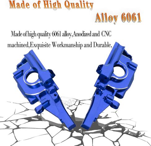 Aluminum Rear Bulkhead Gearbox Upgrades for 1/16 Mini E-Revo Slash Summit RC Car,Alloy Rear Transmission Case Hops Up,Blue in Saudi Arabia