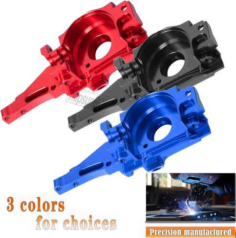 Aluminum Rear Bulkhead Gearbox Upgrades for 1/16 Mini E-Revo Slash Summit RC Car,Alloy Rear Transmission Case Hops Up,Blue in Saudi Arabia