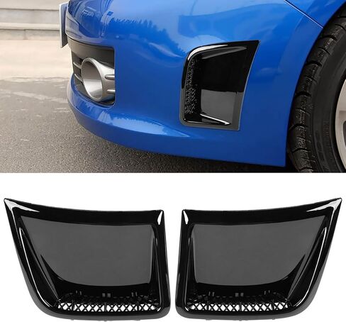 قطعتان من Yumzeco متوافقة مع غطاء زاوية ممتص الصدمات Subaru Impreza WRX STI 2008 2009 2010 2011 2012 2013 2014، استبدل 57739FG010 57739FG020 للسائق والراكب بفتحات جانبية Impreza - أسود مطفي in Kuwait