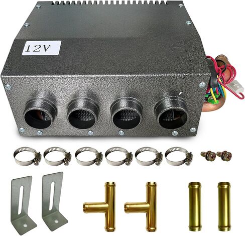 سخان 4 منافذ 8500 وحدة حرارية بريطانية، 3 سرعات مروحة 80 قدم مكعب في الدقيقة لسيارة شاحنة قارب RV (2022 ترقية جديدة) in Saudi Arabia