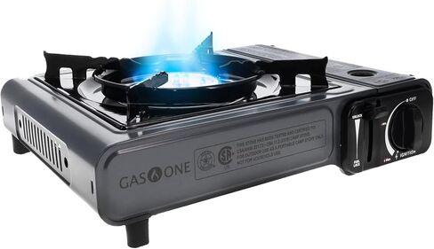 GasOne GS-1000 7,650 BTU Portable Butane Gas Stove Automatic Ignition with Carrying Case, CSA Listed in Saudi Arabia