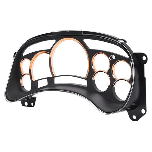 KUAFU Instrument Cluster Lens Kit Compatible with 2003-2007 Select Chevy Chevrolet GMC Models Chromed Gold Gauge Cluster Bezel in Saudi Arabia