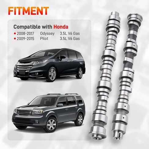 مجموعة عمود الحدبات الأمامية والخلفية متوافقة مع Honda Pilot 2009-2015، Odyssey 2008-2017 3.5L V6 Engine Replcae # 14100-RGW-A02، 14200-RGW-A02 in Kuwait