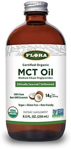 Flora - MCT Oil, Brain Health, Keto-Friendly, Ethically Sourced, 17 Fl Oz in Saudi Arabia