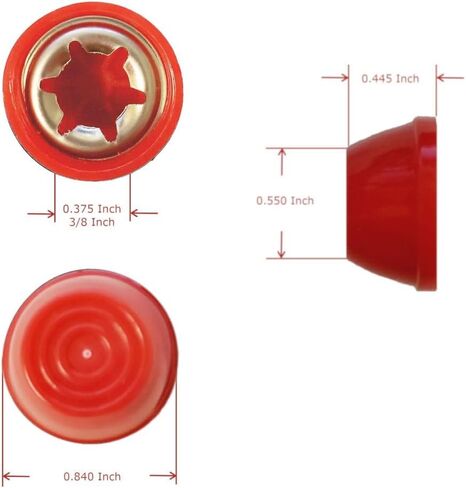 أغطية محور الدراجة/الرحلات متوافقة مع العلامة التجارية Red Wagon الشهيرة - تناسب قطر المحور 3/8 (أسود) in Kuwait