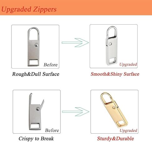 12 Pack Luggage Zipper Pull Replacement Heavy Duty Detachable Zipper Pullers Repair for Suitcases Easy to Use Larger Stronger in Saudi Arabia