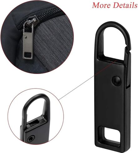12 Pack Luggage Zipper Pull Replacement Heavy Duty Detachable Zipper Pullers Repair for Suitcases Easy to Use Larger Stronger in Saudi Arabia