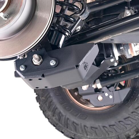لوحة انزلاقية بذراع خلفي للصدمات من IAG Rock Armor لسيارة Ford Bronco 2021+ 2/4 باب (ليست Raptor أو Sport)، صنع في الولايات المتحدة الأمريكية in Saudi Arabia