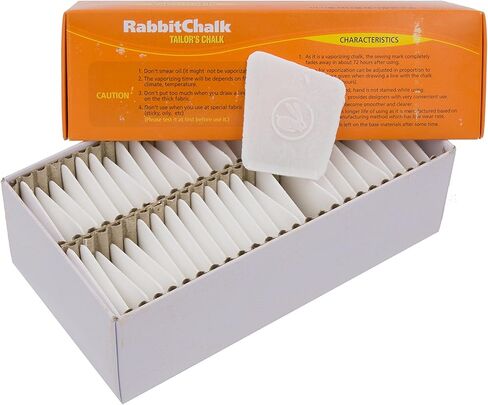 Brand Premium Vaporizable Disappearing Tailor's Chalk (50 White Chalks Per Box) in Saudi Arabia