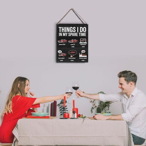 Sun Mon Tue Wed Thu Fri Sat Wood Sign Rustic Menu Chalkboard Wooden Hanging Plaque for Home Dining Room Wall Art Decoration 8 x 10 Inches Present in Kuwait