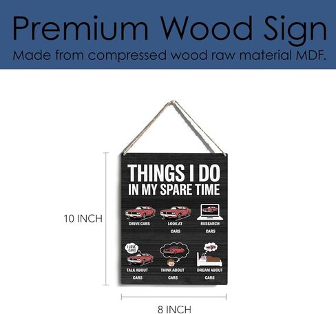 Sun Mon Tue Wed Thu Fri Sat Wood Sign Rustic Menu Chalkboard Wooden Hanging Plaque for Home Dining Room Wall Art Decoration 8 x 10 Inches Present in Kuwait