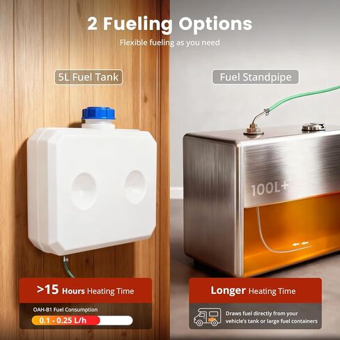 سخان ديزل من الألومنيوم، سخان هواء ديزل 8 كيلو وات 12 فولت تسخين سريع، سخان انتظار الديزل على ارتفاع عالٍ للشاحنات والمعسكرات والمركبات الترفيهية والقوارب in Kuwait
