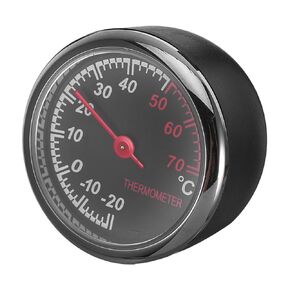 مقياس حرارة السيارة الميكانيكي من PRETYZOOM مع شاشة بإضاءة خلفية وقياس درجة حرارة لوحة القيادة الصغيرة ومؤشر أساسي معدني سهل التركيب لاستخدام لوحة أجهزة القياس in Kuwait