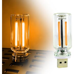 ضوء USB للسيارة قابل للتحكم باللمس، إضاءة محيطة داخلية من الزجاج العتيق، مصابيح داخلية محمولة للسيارة، مثالية لديكورات العطلات، وغرف النوم، وسيناريوهات التخييم in Kuwait