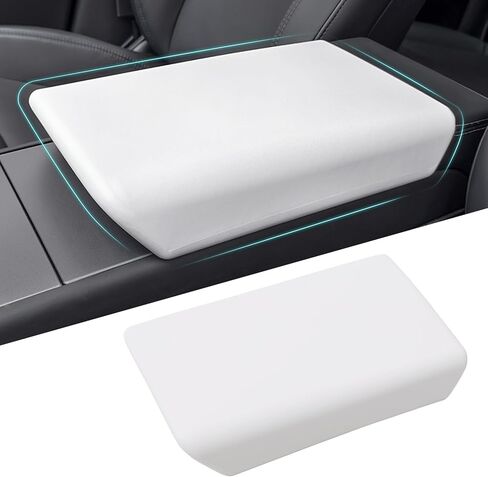 Center Console Armrest Cover Designed for Tesla Model 3 Highland 2024 2025 2026 / New Tesla Model Y Juniper Accessories 2025 2026 (Black) in Saudi Arabia