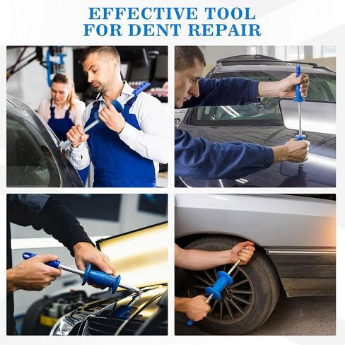 Zonon 9 Piece 5 lb Sliding Hammer Dent Puller, Body Repair Tool Set, Used to Repair Hail Dents and Creases, Suitable for Metal Surfaces of Cars and Refrigerators in Saudi Arabia