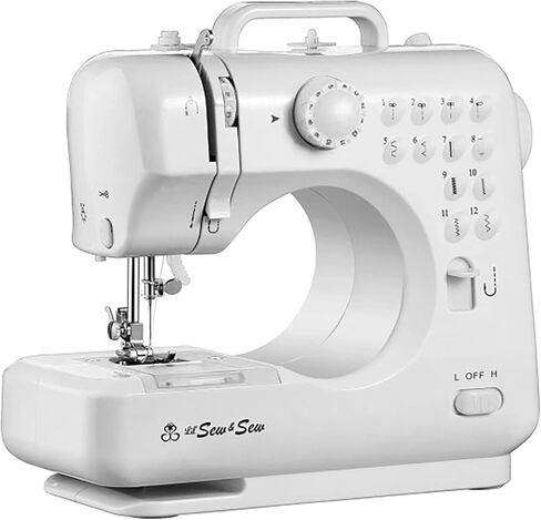 MICHLEY LSS-505+ Desktop 12-Stitch Sewing Machine, White in Kuwait