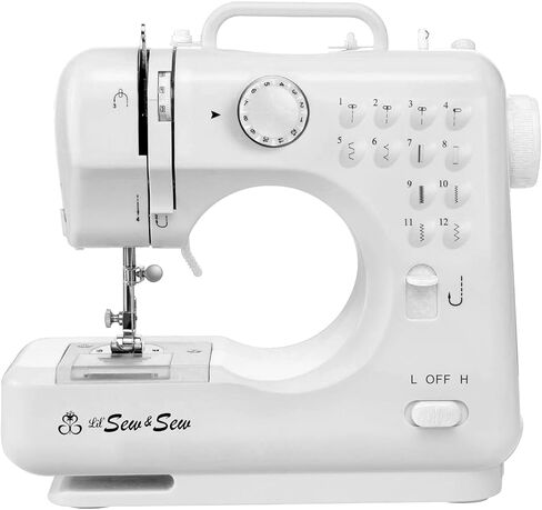 MICHLEY LSS-505+ Desktop 12-Stitch Sewing Machine, White in Kuwait