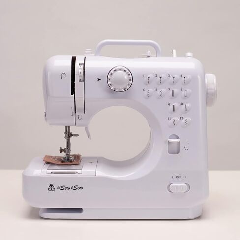 MICHLEY LSS-505+ Desktop 12-Stitch Sewing Machine, White in Kuwait