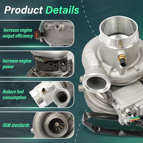 Turbocharger Assembly with Turbo Actuator HE400VG HE451VE Turbocharger 3781360 Fit for 2010-Cummins Heavy-Duty Truck with ISX15 Engine in Saudi Arabia