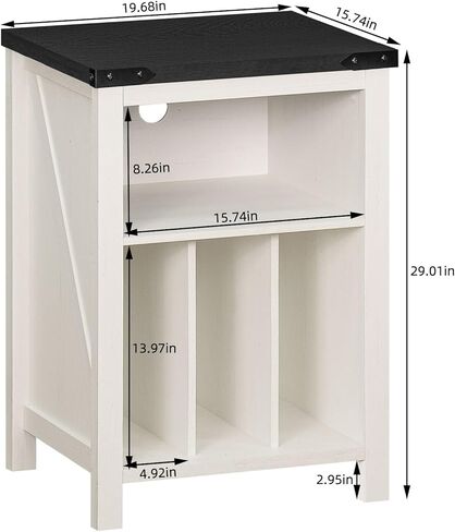 Joaxswe Record Player Stand with Vinyl Record Storage,Rustic Brown | Record Player Table Holds up to 160 Albums,Large Wood Turntable Stand Cabinet Dispaly Shelf for Living Room,Bedroom,Office in Kuwait