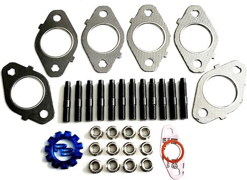 PB Exhaust Manifold Gaskets, Stud & Nut kit fits Dodge Cummins 5.9,6.7 24v 98.5-19 in Saudi Arabia