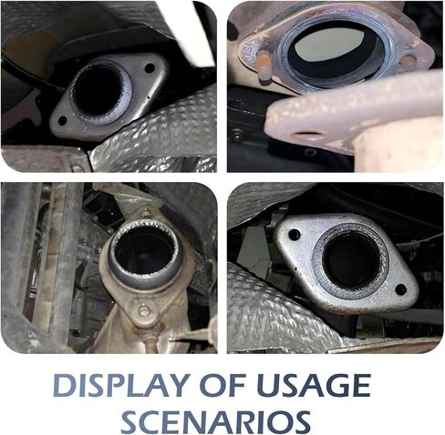 Exhaust Manifold Gasket, 2.5-inch Exhaust Flange Donut Gasket, Muffler Conical Seal Ring Replacement, Fittings for Connecting Manifolds and Pipes (Silver) in Saudi Arabia