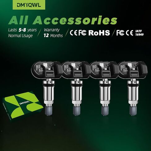 4 قطع مستشعر TPMS مبرمج مسبقًا، مستشعرات إطارات 315 ميجا هرتز تناسب GMC&Buick- Sierra(07-19)|Sierra 1500/Sierra 2500 (07-19)|Yukon(07-20)|Terrain(10-20)| الظهور (13-22)|الجيب (08-17) استبدال#13598771 in Kuwait