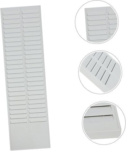 Tofficu 50-Slot ID Card Holder Rack Wall Mount Organizer for Employee Badges Membership Cards and Attendance Tracking Sturdy Plastic Easy Access Mount for Office and Schools in Saudi Arabia