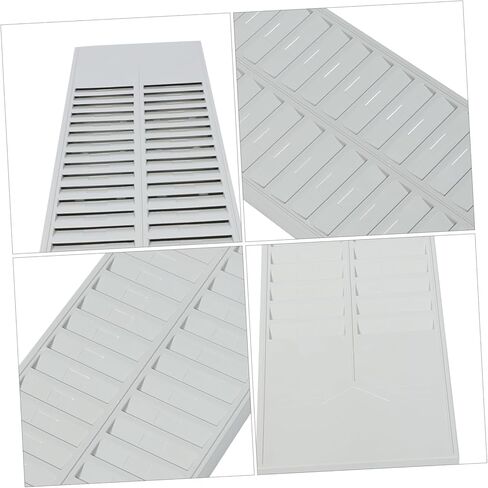 Tofficu 50-Slot ID Card Holder Rack Wall Mount Organizer for Employee Badges Membership Cards and Attendance Tracking Sturdy Plastic Easy Access Mount for Office and Schools in Saudi Arabia