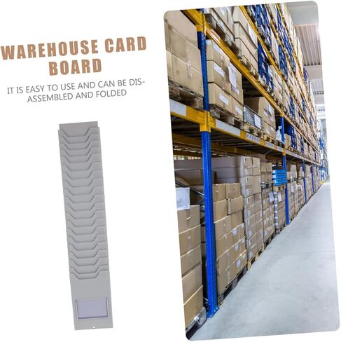 Tofficu Warehouse Organizer for Employee Badges Adjustable Material Card Holder 10 Slots for Timekeeping in Saudi Arabia