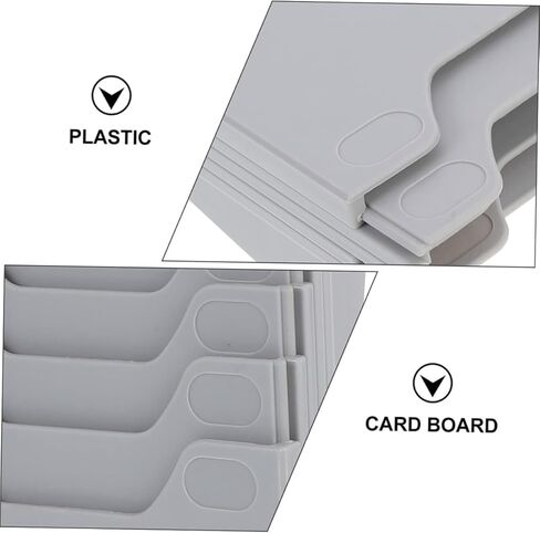 Tofficu Warehouse Organizer for Employee Badges Adjustable Material Card Holder 10 Slots for Timekeeping in Saudi Arabia