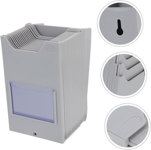 Tofficu Warehouse Organizer for Employee Badges Adjustable Material Card Holder 10 Slots for Timekeeping in Saudi Arabia