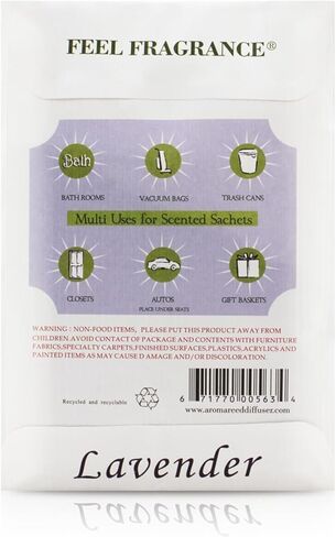 Feel Fragrance Scented Sachet for Drawer and Closet Sachets, Lot of 12 (Cinnamon) in Kuwait