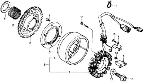 Stator Alternator Generator Fits Honda TRX300 Fourtrax 300 (1992-2000) in Saudi Arabia
