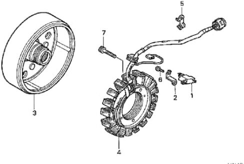 مولد المولد الثابت يناسب هوندا رانشر TRX350 (1987-2006) in Saudi Arabia