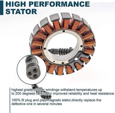 29987-06 29987-06A 29987-06B 29987-06D Magneto Ignition Stator Fits for Harley-Davidson* Electra Glide Road King Road Glide Street Glide Touring Glide 2006-2013 in Saudi Arabia