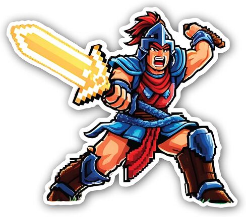 4-Piece 4 Sizes Kingdom Warrior Vinyl Decal Set – Waterproof Indoor/Outdoor UV/Fade Resistant Stickers (4", 3", 2.5", 1.75") for Cars, Trucks, Laptops, Phones, Water Bottles & Windows in Saudi Arabia