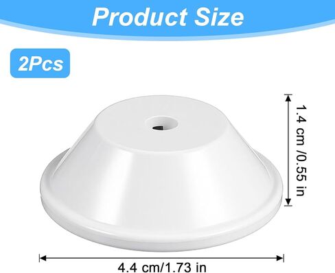 قطعتان من غطاء البكرة لآلة الخياطة، أجزاء ملحقات ماكينة الخياطة، حامل غطاء دبوس من البلاستيك الأبيض مناسب لآلات 3223 3232 3321 3323 4423 4432 8280 in Kuwait