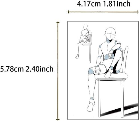 64 Pcs Human Body Structure Sketching Templates - Anatomy Stencils for Drawing Learning Groups, Art Practitioners, Sketching Training & Creative Drawing, 64pcs in Saudi Arabia