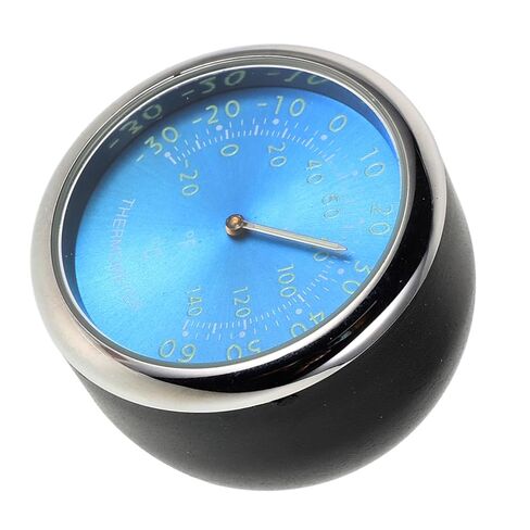 LIFKOME Dashboard Thermometer Clock with Luminous Blue Display Accurate Quartz Movement Digital Temperature for Vehicle Glow Car Electronic Clock for and Decoration in Saudi Arabia