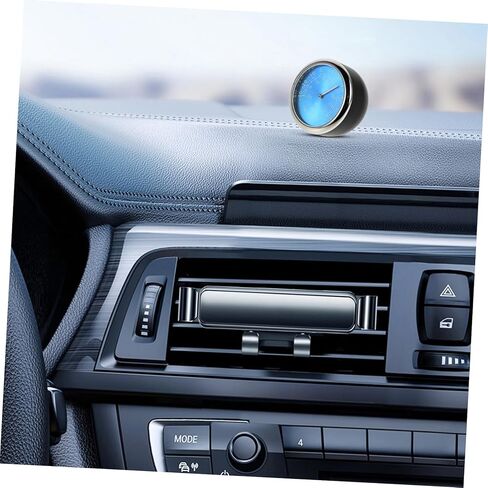LIFKOME Dashboard Thermometer Clock with Luminous Blue Display Accurate Quartz Movement Digital Temperature for Vehicle Glow Car Electronic Clock for and Decoration in Saudi Arabia