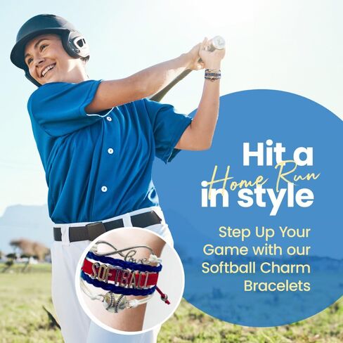 Infinity Collection Softball Charm Bracelet - Green Softball Jewelry, Softball Player, Team and Coaches Gifts in Kuwait