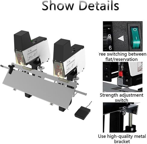 Electric Stapler Rapid,Metal Desktop Stapler,9-Speed Desktop Automatic Binding Machine with Foot Switch,for Documents,Books,Reports,Papers doublehead in Saudi Arabia