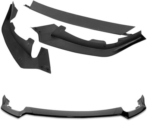 Q1-TECH, 9PCS Front Bumper Lip & Side Skirt Extensions Diffuser Compatible with 2021-2025 Tesla Model S (Do Not Fit for Old Style Bumper), Front Lip Spoiler Air Chin Splitter ABS (Painted Carbon) in Saudi Arabia
