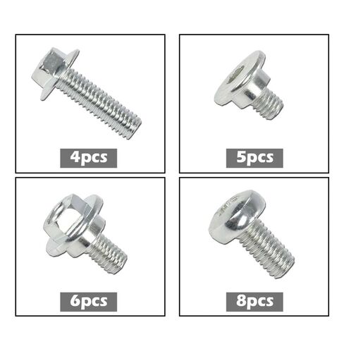 G-PLUS Plastics Bolt Kit Compatible with Honda Cr 60 80 85 125 250 450 480 500 Silver in Saudi Arabia