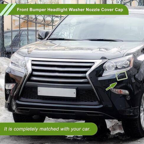 Front Left Side Bumper Headlight Washer Nozzle Cover Cap for Lexus GX460 2014-2019 8504560080 Black Bumper Trim Nozzle Cover 1 Pc in Saudi Arabia