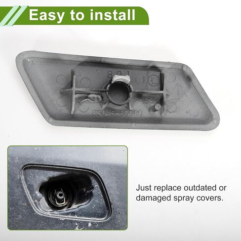 Front Left Side Bumper Headlight Washer Nozzle Cover Cap for Lexus GX460 2014-2019 8504560080 Black Bumper Trim Nozzle Cover 1 Pc in Saudi Arabia