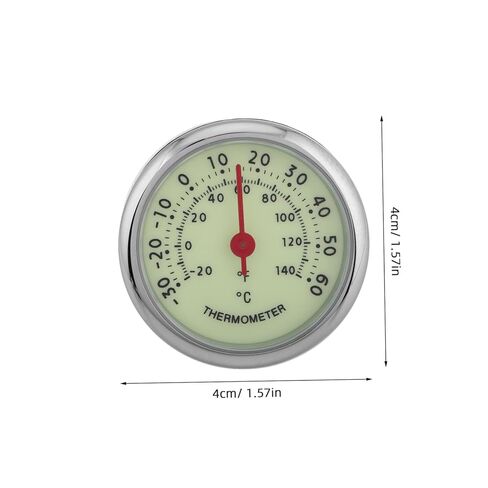Car Thermometer with Dual Interior and Exterior Temperature Display Luminous Dashboard Gauge for Cars Self Adhesive Compact Window Thermometer for Outdoor Activities and Vehicle in Saudi Arabia